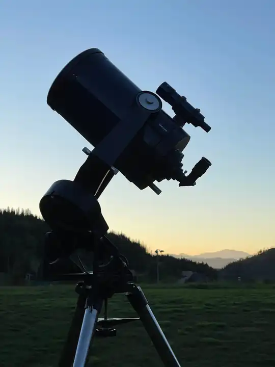 A telescope under the Milky Way in Colorado high country, photographed by AstroTours.org.